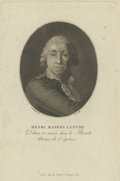 Retrato de Henri Masers de Latude de Francois Bonneville