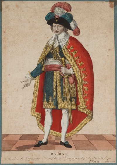 Retrato de Paul de Barras 1755-1829, c. 1795 de Francois Bonneville