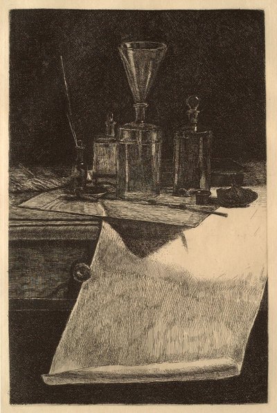 Instrumentos para el aguafuerte de François Bonvin