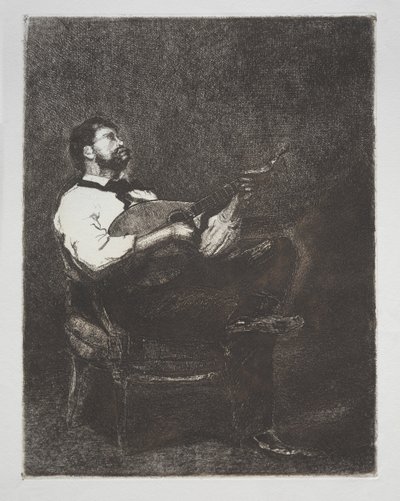 Guitar Player de François Bonvin