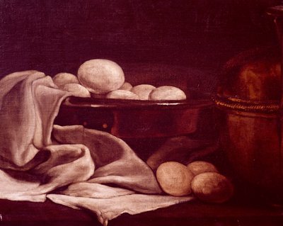 Bodegón con queso brie de François Bonvin (1817-1887), Detalle de François Bonvin