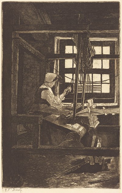 La tejedora de François Bonvin