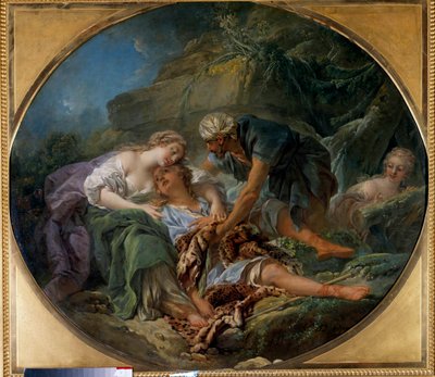 Amintas regresa a la vida en los brazos de Sylvie de François Boucher