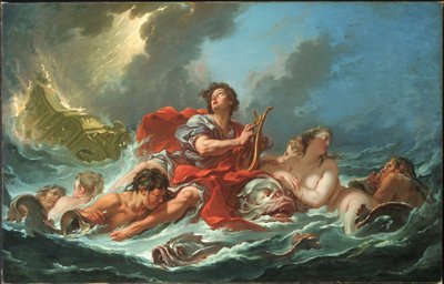 Arion en el «Dolphin» de François Boucher