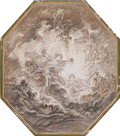 El amanecer anuncia la llegada del sol de la mañana de François Boucher