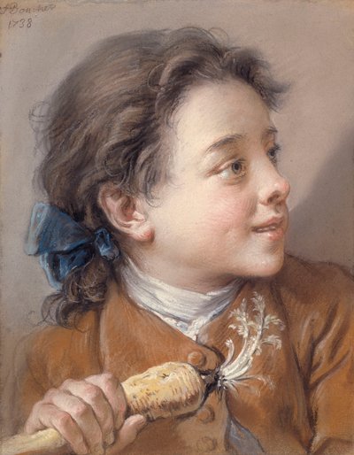 Niño con una zanahoria de François Boucher