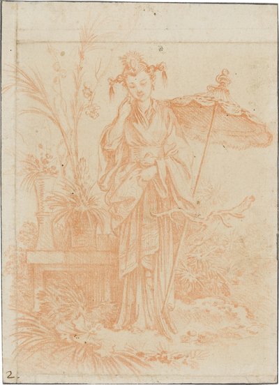 Chinoiserie (La dueña del jardín) de François Boucher