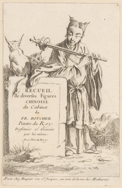 Colección de diversas figuras chinas de François Boucher
