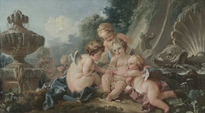 Cupidos en conspiración de François Boucher