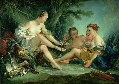 Diana después de la caza de François Boucher