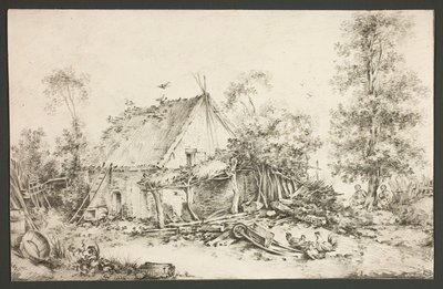 Patio de la granja de François Boucher