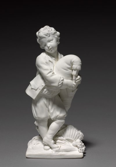 Figura del gaitero, fabricado por Vincennes Factory, modelado por Pierre Blondeau, 1748-1752 de François Boucher