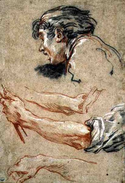 Cabeza de un niño de François Boucher