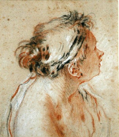 Cabeza de una ninfa de François Boucher