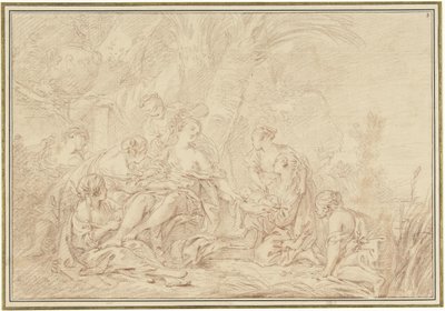 El hallazgo de Moisés de François Boucher