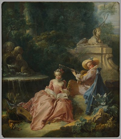 La clase de música de François Boucher