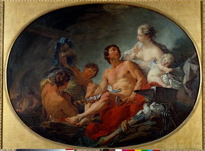 Las forjas de Vulcano de François Boucher