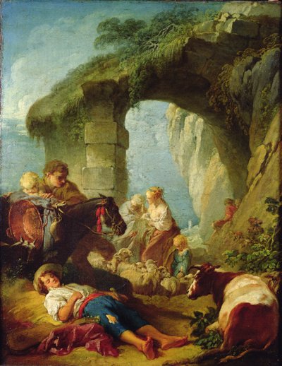 Escena pastoral de François Boucher