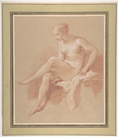 Desnudo femenino sentado de François Boucher