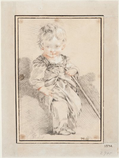 Niño sentado de François Boucher