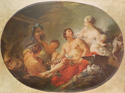 La fundición del dios Vulcano de François Boucher