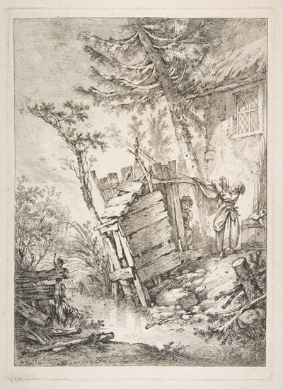 La lavandera de François Boucher