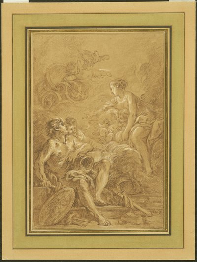 Venus ordena a Vulcano que haga armas para Eneas de François Boucher