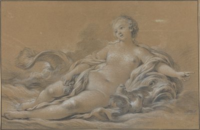 Venus recostada sobre un delfín de François Boucher