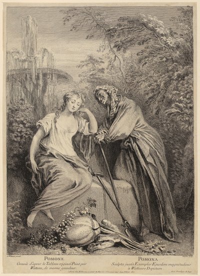 Vertumno y Pomona de François Boucher