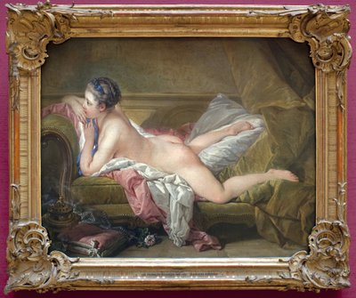 Joven acostada (retrato de Marie Louise O Murphy) de François Boucher