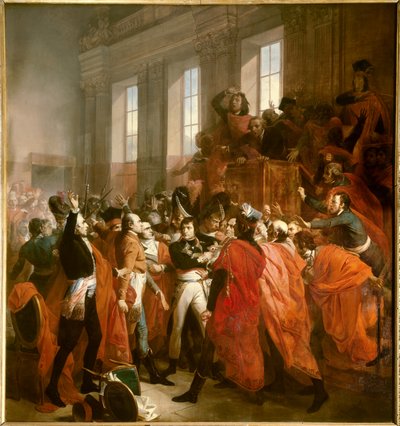 Bonaparte y el Consejo de los Quinientos en St. Cloud de Francois Bouchot