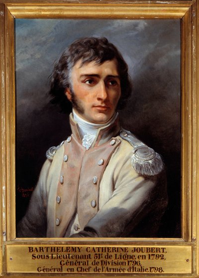 Retrato de Barthelemy Joubert (1769-1799) en uniforme de segundo teniente de Francois Bouchot