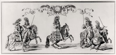 Carrusel para Luis XIV (1639-1715) c.1662 de Francois Chauveau