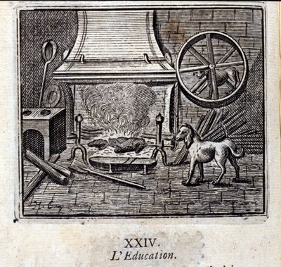 Educación. Fábulas de Jean de La Fontaine (1621-95). Ilustración de François Chauveau (1613-1676). Edición de 1728. de Francois Chauveau
