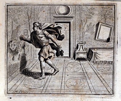 Horóscopo. Fábulas de Jean de La Fontaine. Ilustración de François Chauveau. Edición de 1728. de Francois Chauveau