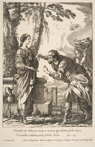 Rebeca y Eliezer de Francois Chauveau