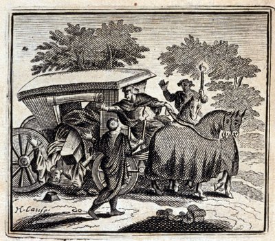 La cura y la muerte. Fábulas de Jean de La Fontaine (1621-95). Ilustración de François Chauveau (1613-1676). Edición de 1728. de Francois Chauveau