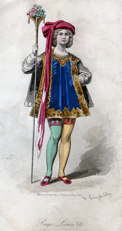 Paje, Luis XII, siglo XIX de Francois Claudius Compte Calix