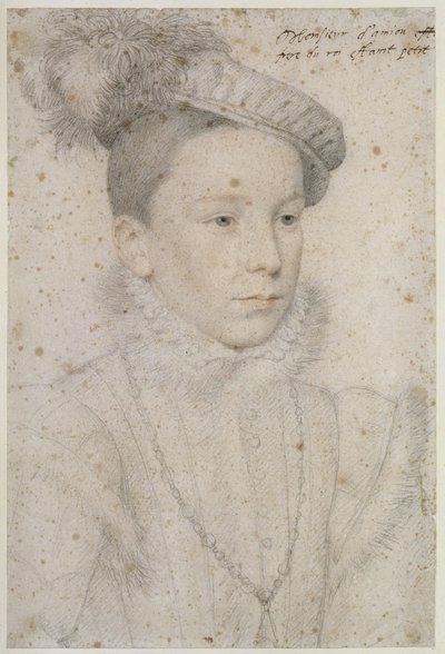 Retrato de Henri niño, futuro rey Enrique III de François Clouet