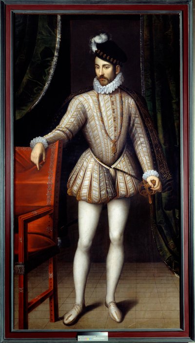 Retrato de cuerpo entero de Carlos IX (1550-1574) Rey de Francia de François Clouet