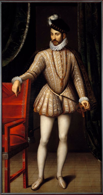 Retrato de pie de Carlos IX, Rey de Francia de François Clouet