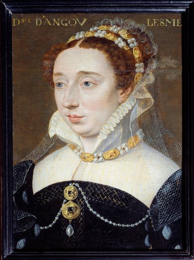 Retrato de Diana de Francia, Duquesa de Angulema (1538-1619), hija legítima de Enrique IV de François Clouet