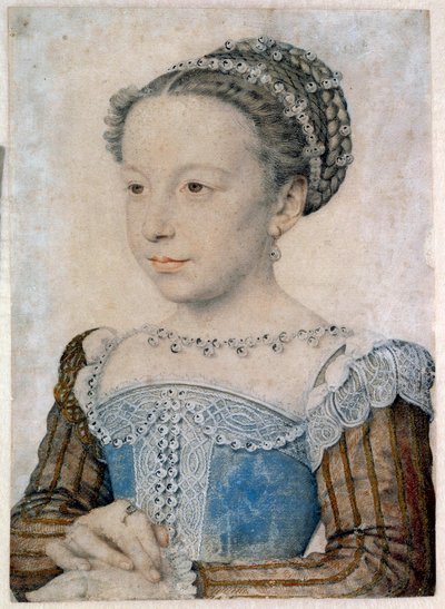 Retrato de Margarita de Valois (1553-1615) o Reina Margot de François Clouet