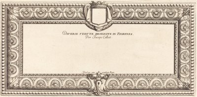 Página de título para "Varios paisajes italianos" de Callot de Francois Collignon