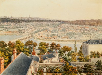 Vista de París desde las alturas de Saint Cloud de Francois Debret