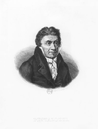 Retrato de Johann Heinrich Pestalozzi de Francois Dequevauviller