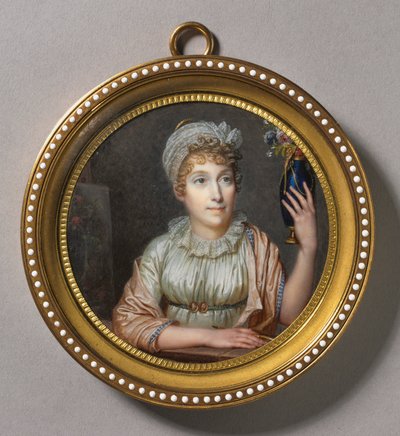 Retrato de Anne Vallayer-Coster, 1804 de Francois Dumont