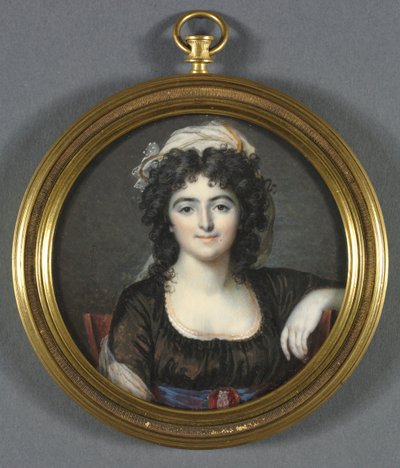 Retrato de una mujer con un vestido marrón, 1795 de Francois Dumont