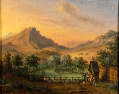 Tumba de Napoleón en la Isla de Santa Elena en el Valle de Geranio de Francois Edme Ricois