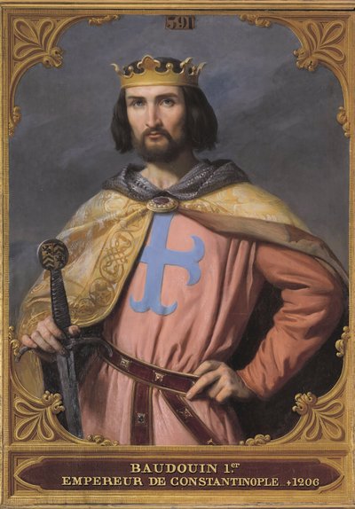 Baldwin I de Constantinopla de Francois Edouard Picot